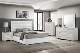 Orleans Furniture - Coaster - Felicity 5-piece California King Bedroom Set White High Gloss - 203511KW-S5
